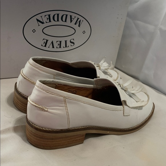 Steve Madden Meela White Tassel Loafers - Picture 13 of 13